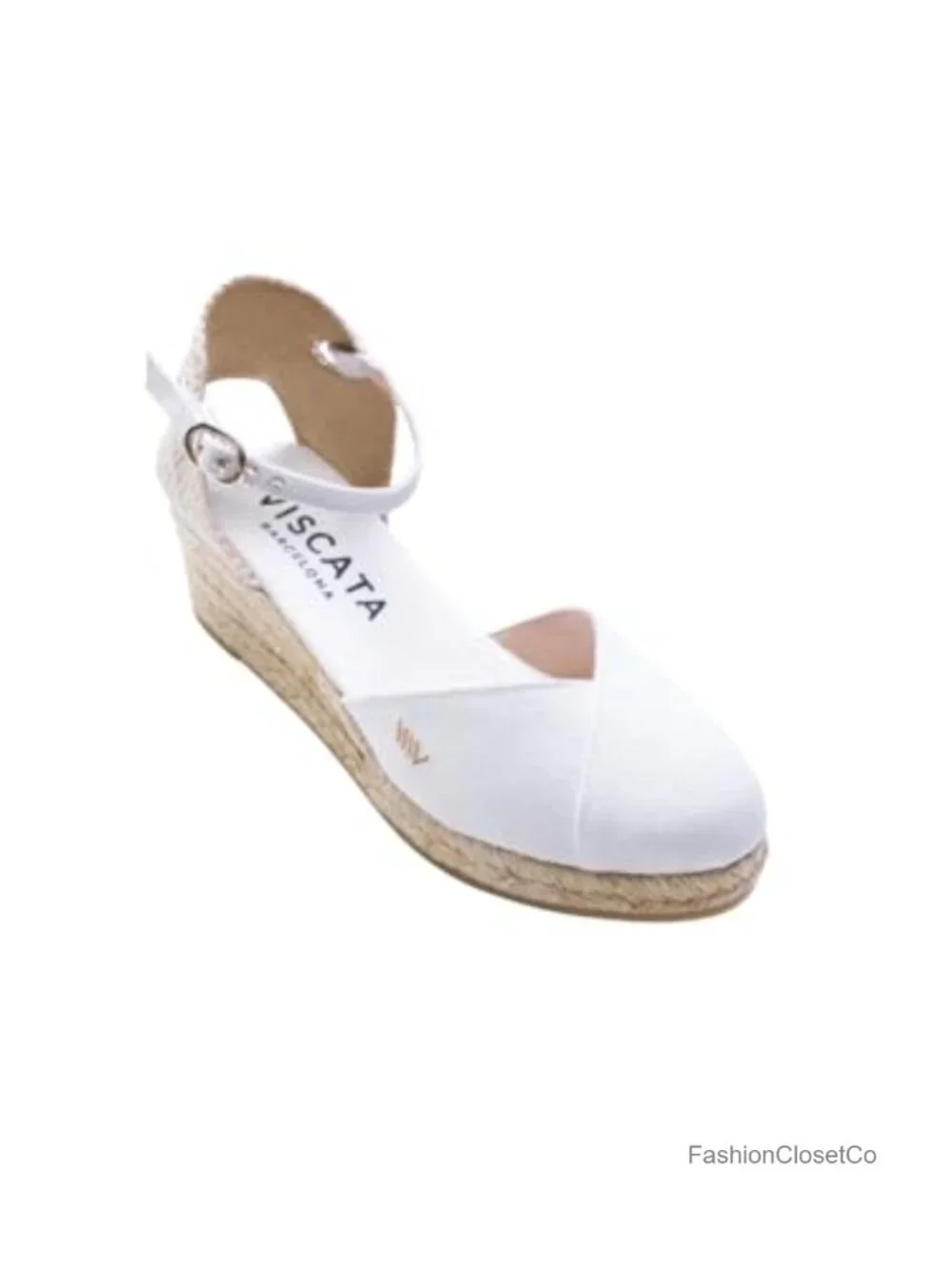 Espadrille Canvas Low Wedges with Ankle Strap Spain Handmade 2